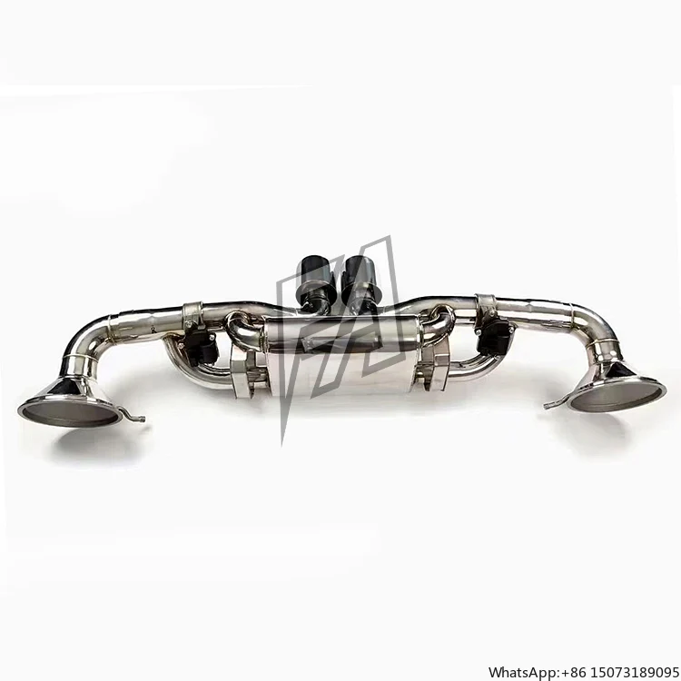 

For 992 GT3 4.0T Car Exhaust System Rear Section Electric Valve Muffler Exhaust Stainless Steel