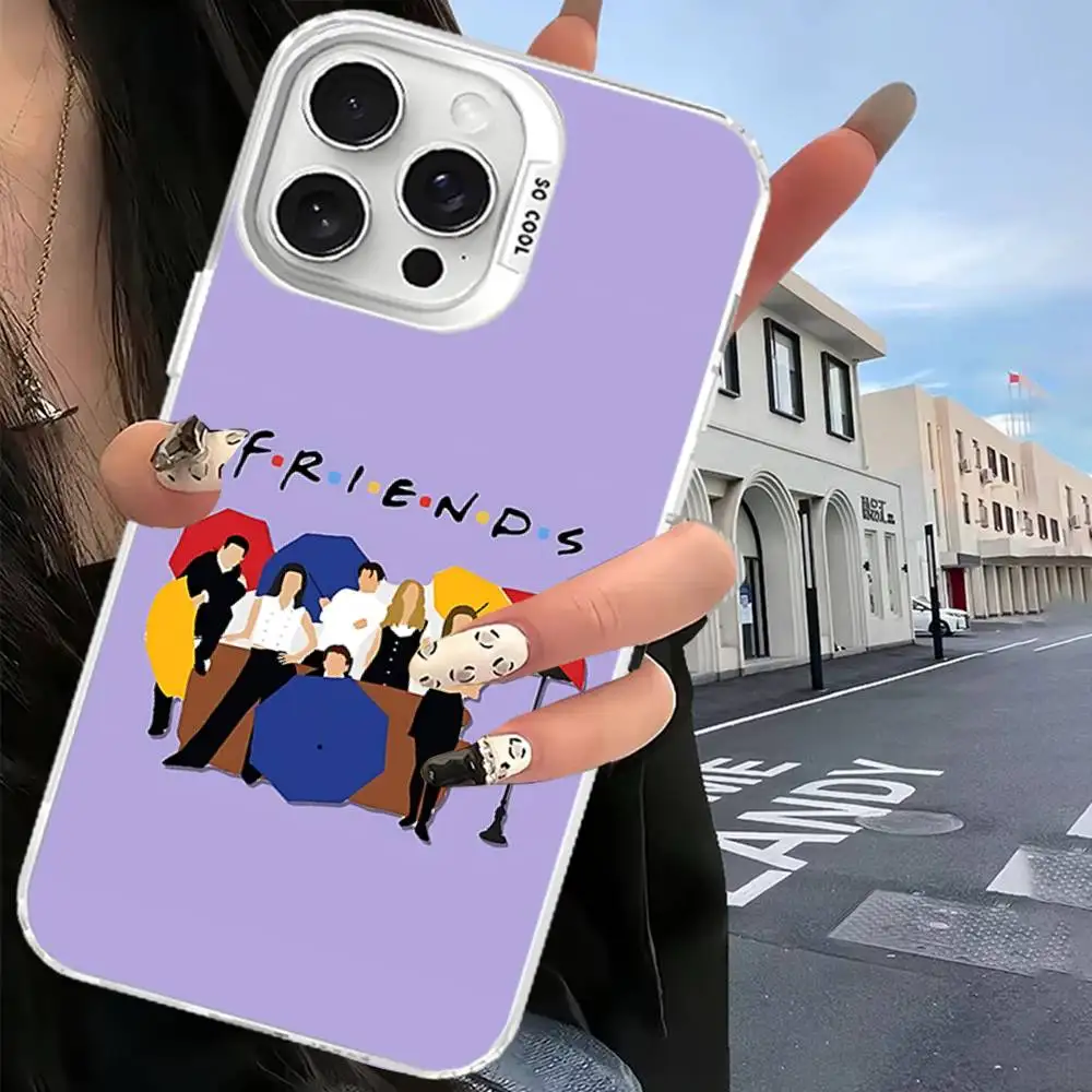 Чехол для телефона «Друзья» из ТВ-шоу для IPhone 17, 16, 15, 14, 13, 12, 11 Pro Max Plus Pro, красочный корпус