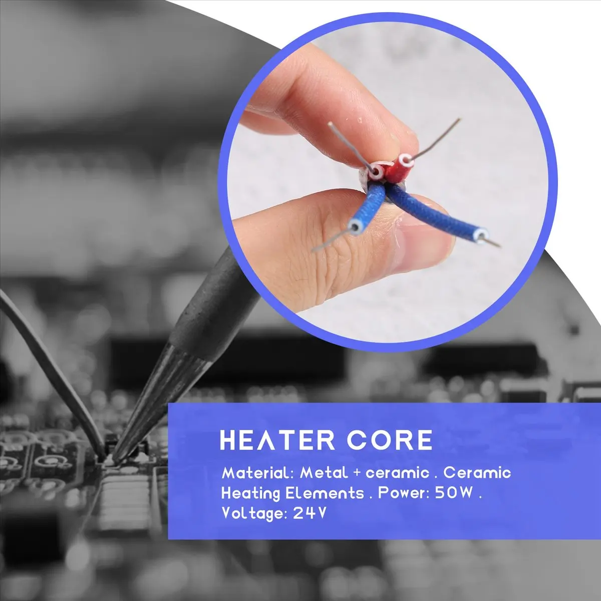 #97H 2Pcs A1321 Ceramic Heating Elements for HAKKO 936 937 Soldering Iron,Ceramic Heating Elements,(Metal + ceramic)