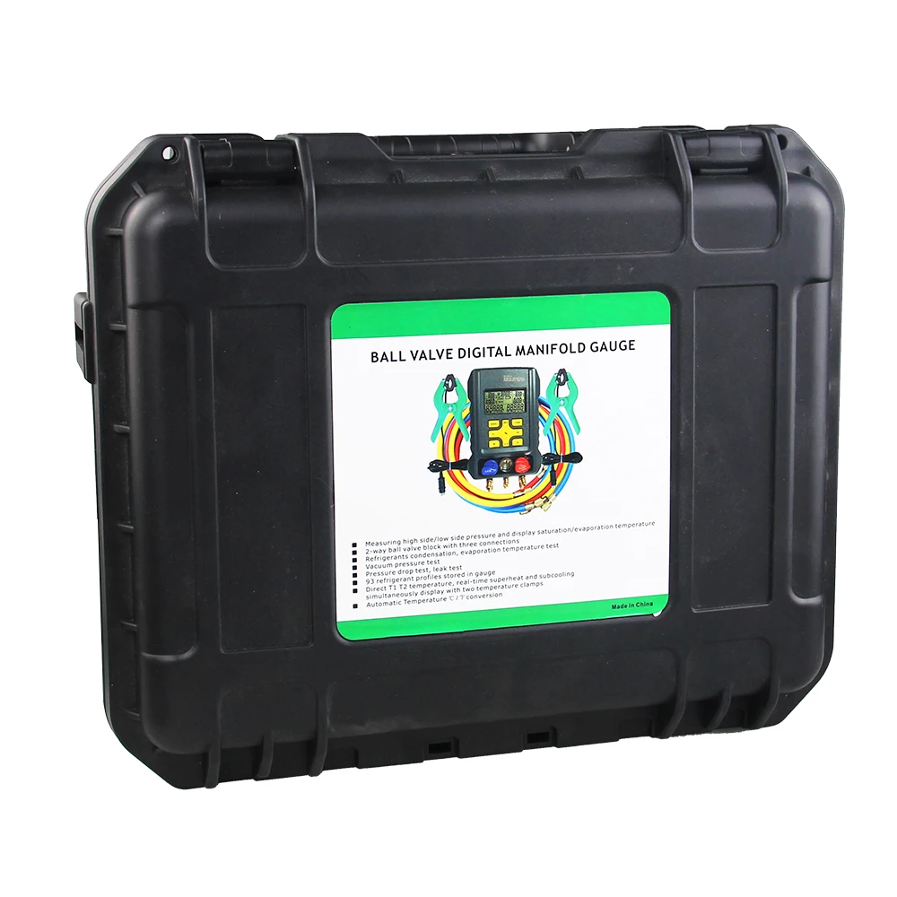 DUOYI DY522A Набор цифровых манометров вакуумного давления/манометр HVAC, инструмент для проверки давления и температуры кондиционера