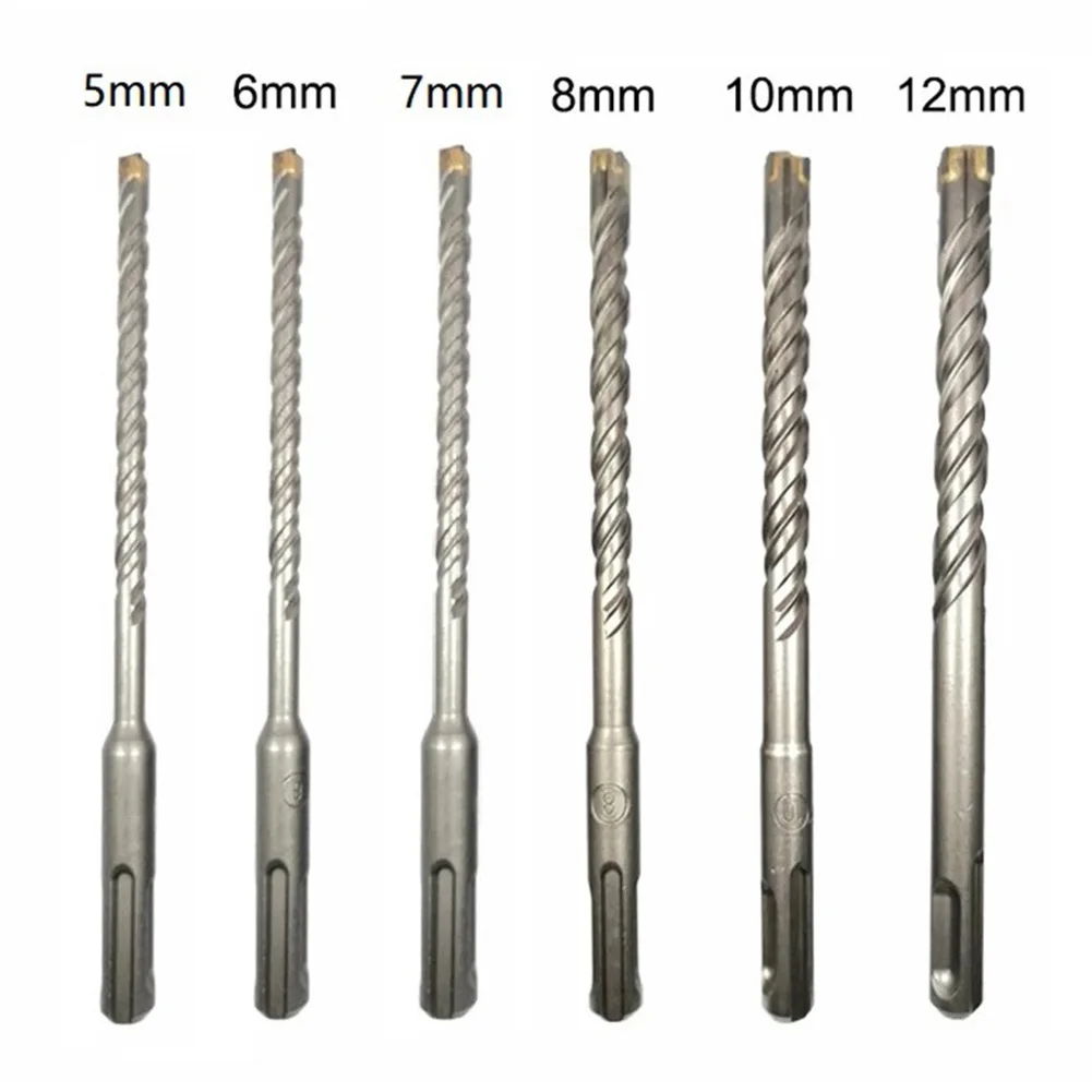 Punta da trapano per calcestruzzo 1Pc 5-12mm punta a croce 4 frese 110mm per strumenti di perforazione per perforazione di fori per muratura trapano a percussione elettrico