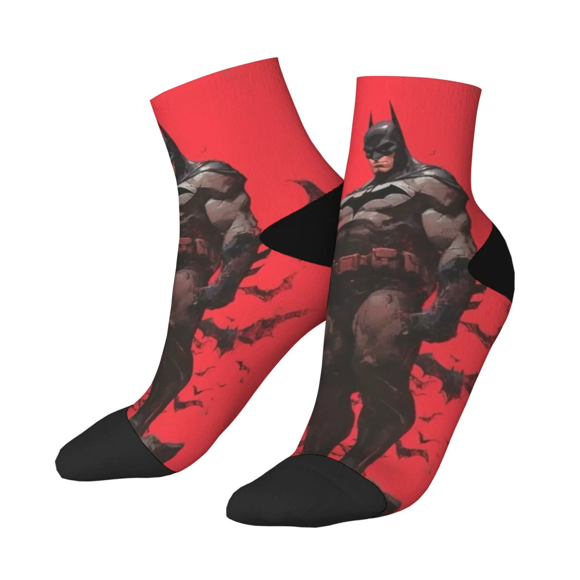 Harajuku Retro Bat Hero Trend Herrensocken Crazy Happy Crew Socken Straße Hip Hop Casual Sportsocken Unisex lustige Socken Geschenk