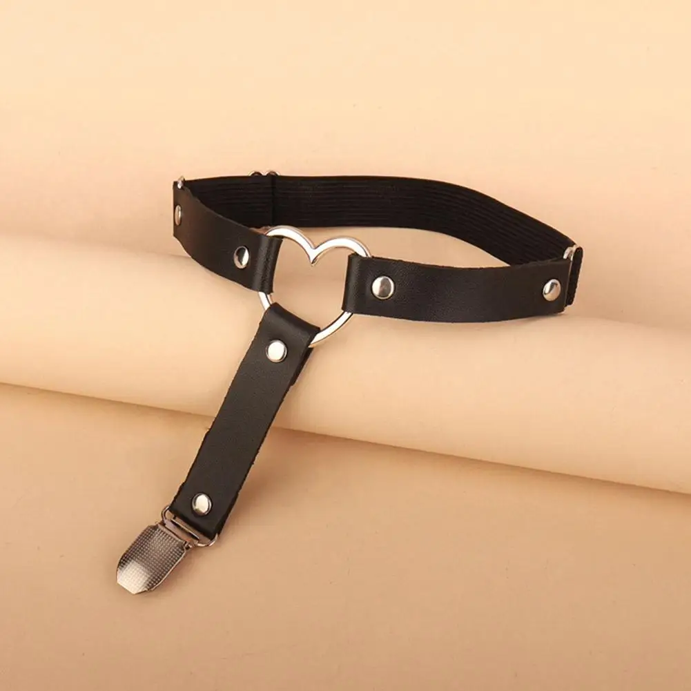 Cat Face Thigh Loop Leg Loop Adjustment Non Slip Buckle Clamp Strap Elastic Loop Thigh Garter Clip Sock Z0S3