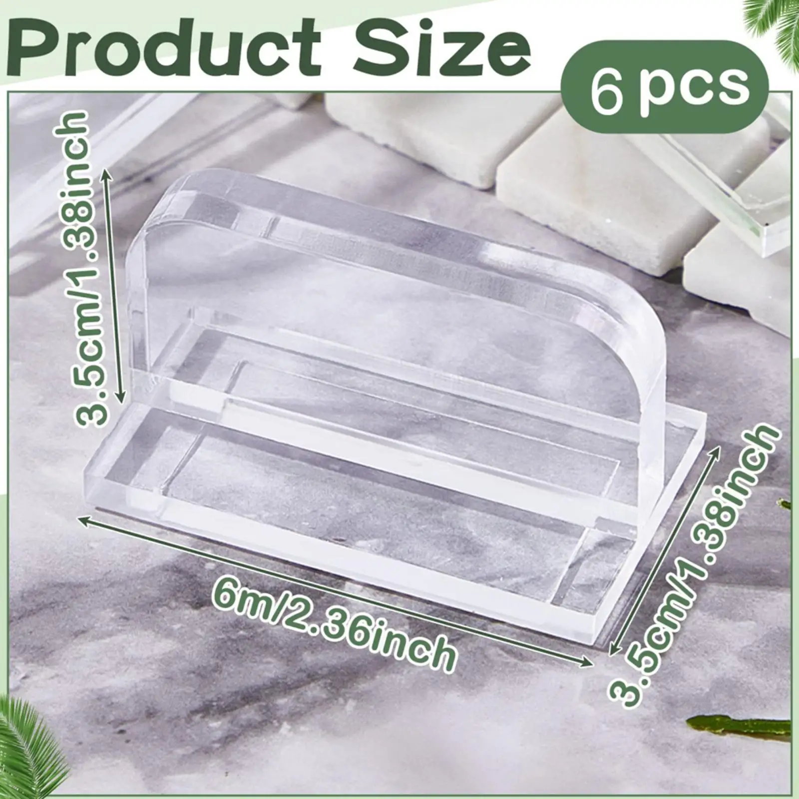 6 Pieces Aquarium Lid Handles Aquarium Tank Lid Handles Replacement for Lift and Slide Type Lightweight Transparent