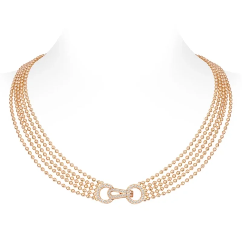 

BELLUX ожерелье из стерлингового серебра 925 пробы, трендовые ожерелья 2025, цепочки из бисера, многослойное ожерелье, женское роскошное ювелирное изделие, ожерелье из бисера