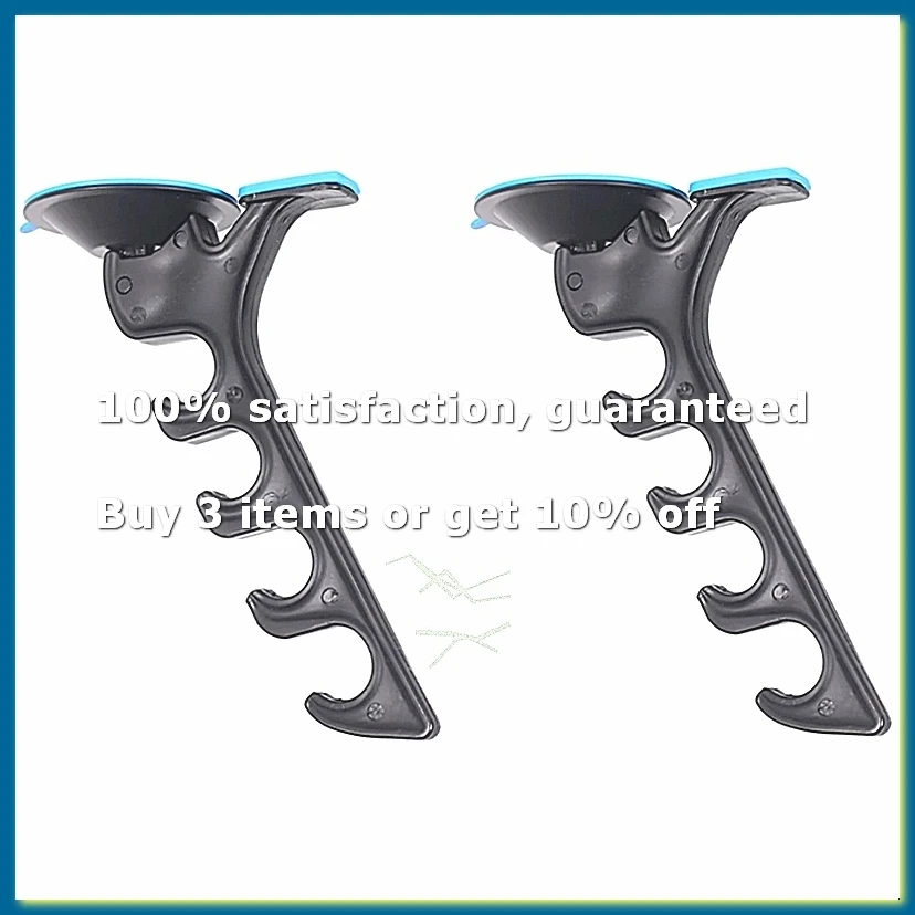 Rod Holder Fishing Rod Rack with Suction Cup Wall Adsorbed Car Boxes Functional Install Load Parts Suction Cup Rack-A62I