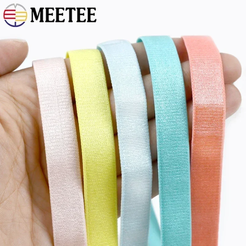 2/5/8/10M 12mm Elastic Bands for Bra Strap Headband Rubber Band Clothes Belt Stretch Nylon Webbing Sewing Elasticity Tape Parts