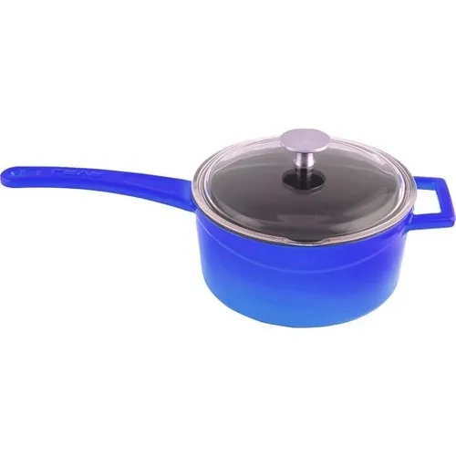 Lava Cast Milk/sos Pot Diameter (Ø) 16 cm Blue Glass Cover