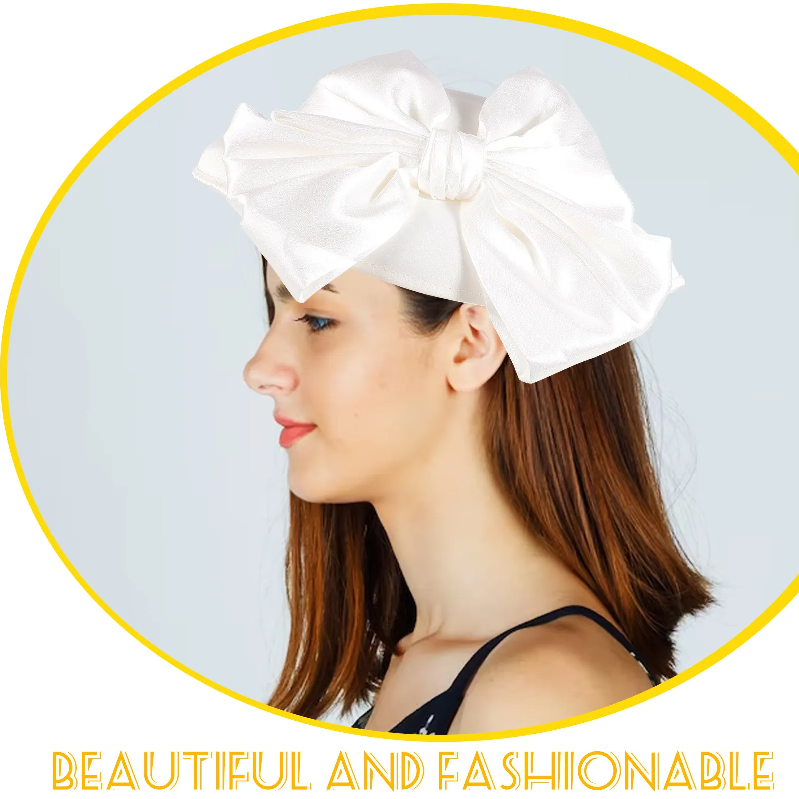 Women Bowler Hat White Fashionable Wedding Halloween Party Dress Hat Elegant Bridal Cap High-End Design Bridal Cap