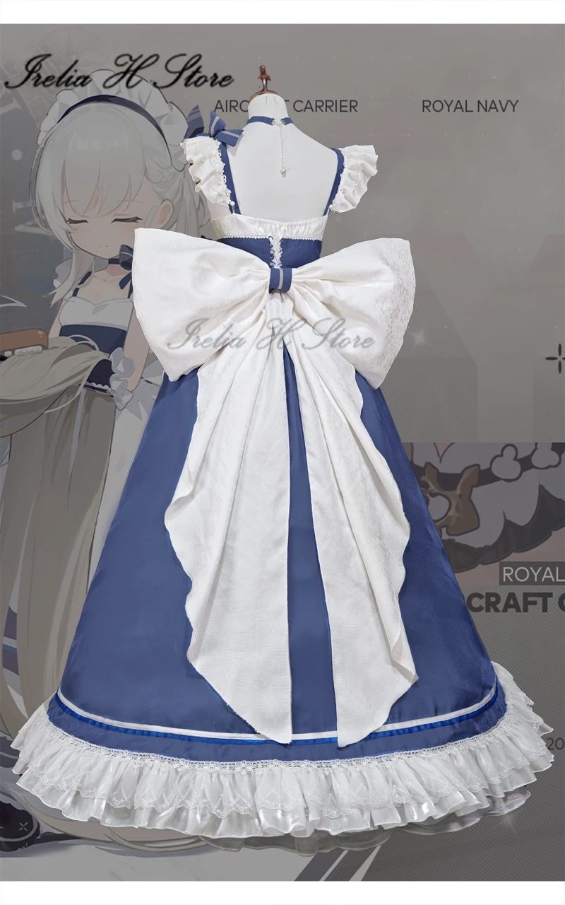 Irelia H Store HMS Belfast Azur Lane Little Bel Maid Cosplay Costume maid dress female