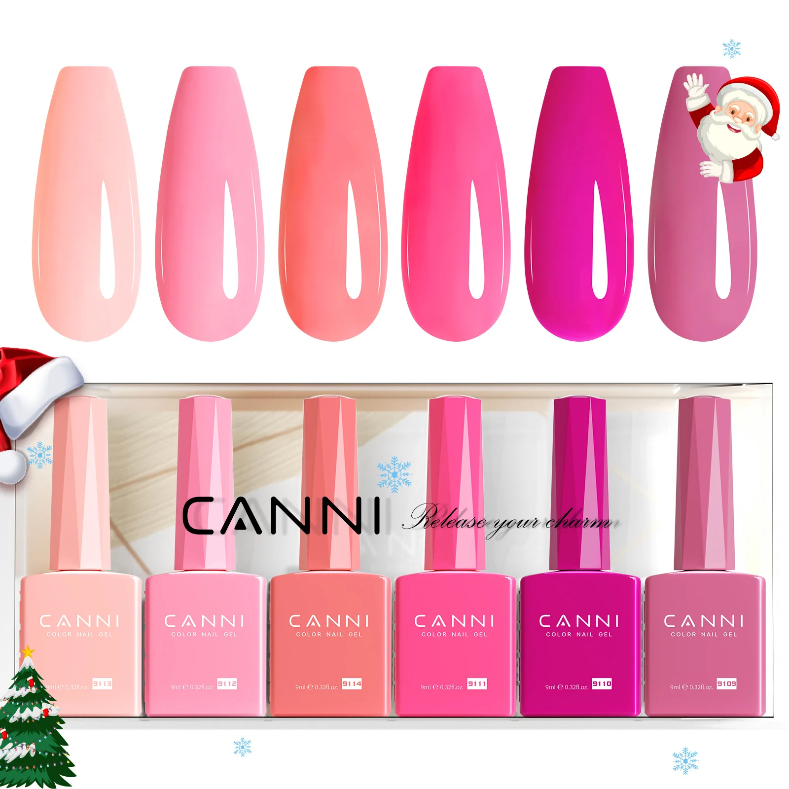 6 pièces CANNI vernis à ongles Gel ensemble HEMA gratuit magnifique couleur Semi Permanent couverture complète pigmenté tremper UV LED Gel vernis à ongles