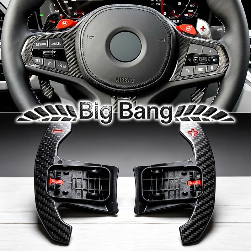 Suitable for BMW G-Class models, G3 Series, 4 Series, 5 Series, X5/F30, G28, G38 carbon fiber steering wheel with paddle shifter