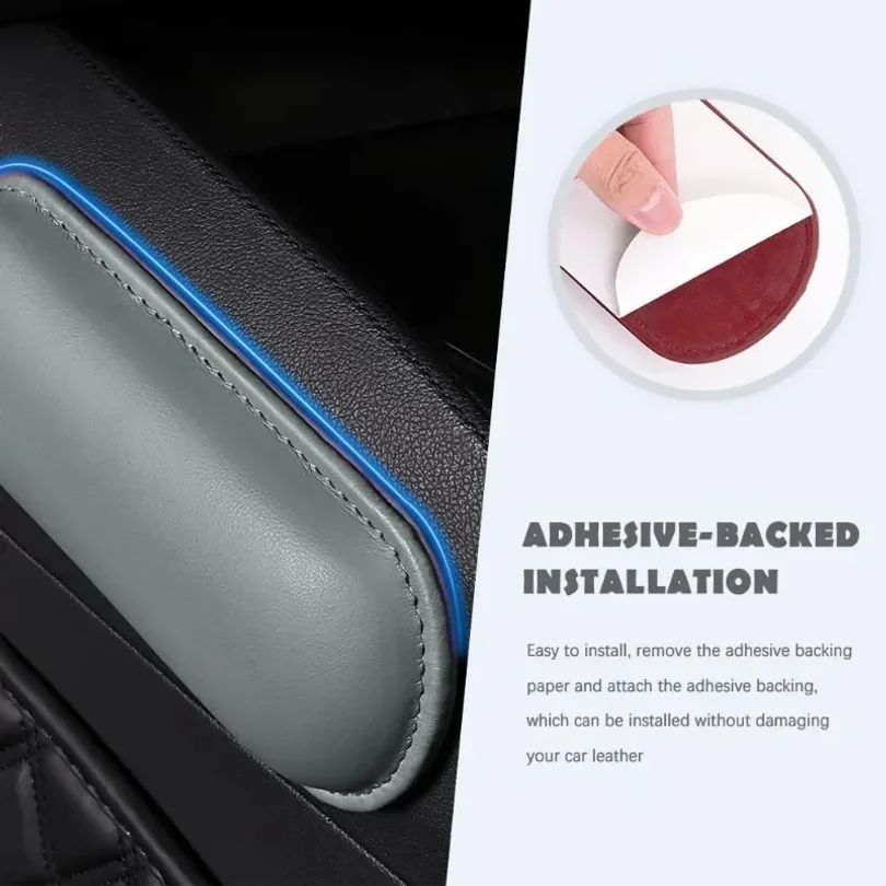 ​​2PCS Car Door Armrest Pads​​ Soft Leather & Memory Foam for Elbow/Knee Protection Universal Fit for Car Interior Wholesale