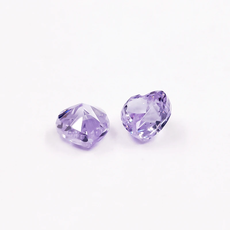 5x5mm Herz Zerkleinerte Eis-Schliff Lose CZ-Steine 5A Verschiedene Farben Kubisches Zirkonium Synthetische Edelsteine für Schmuck – Detail 8
