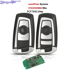 jingyuqin CAS4/FEM 868/315/433mhz PCF7945 Car Remote Key For BMW 2 3 4 5 6 7 X3 X4 Series Auto Vehichle Alarm Keyless Fob