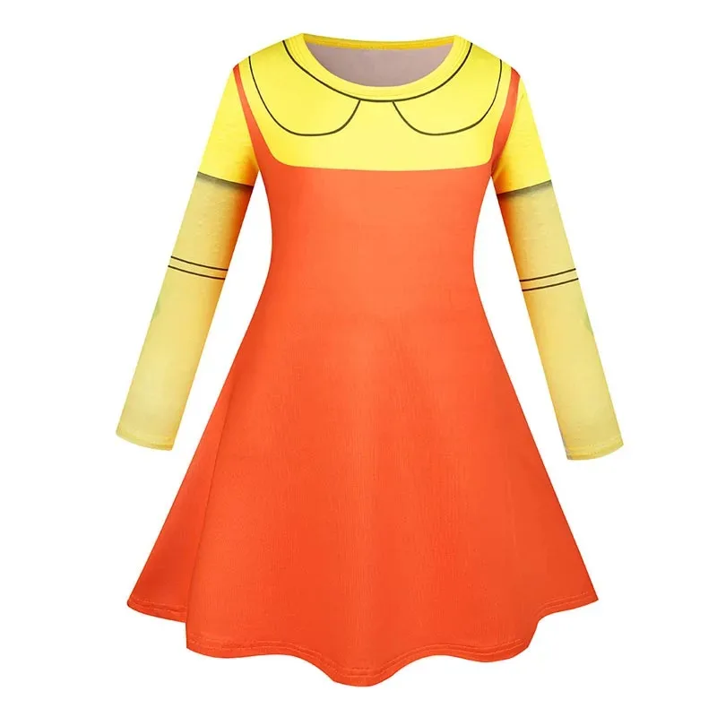 ♥   2025 nuevo juego de Cosplay Calamari personalizado niños niñas fantasía Ballet muñeca joven Hee vestido de baile máscara parte de Halloween ★ ♥ ☆