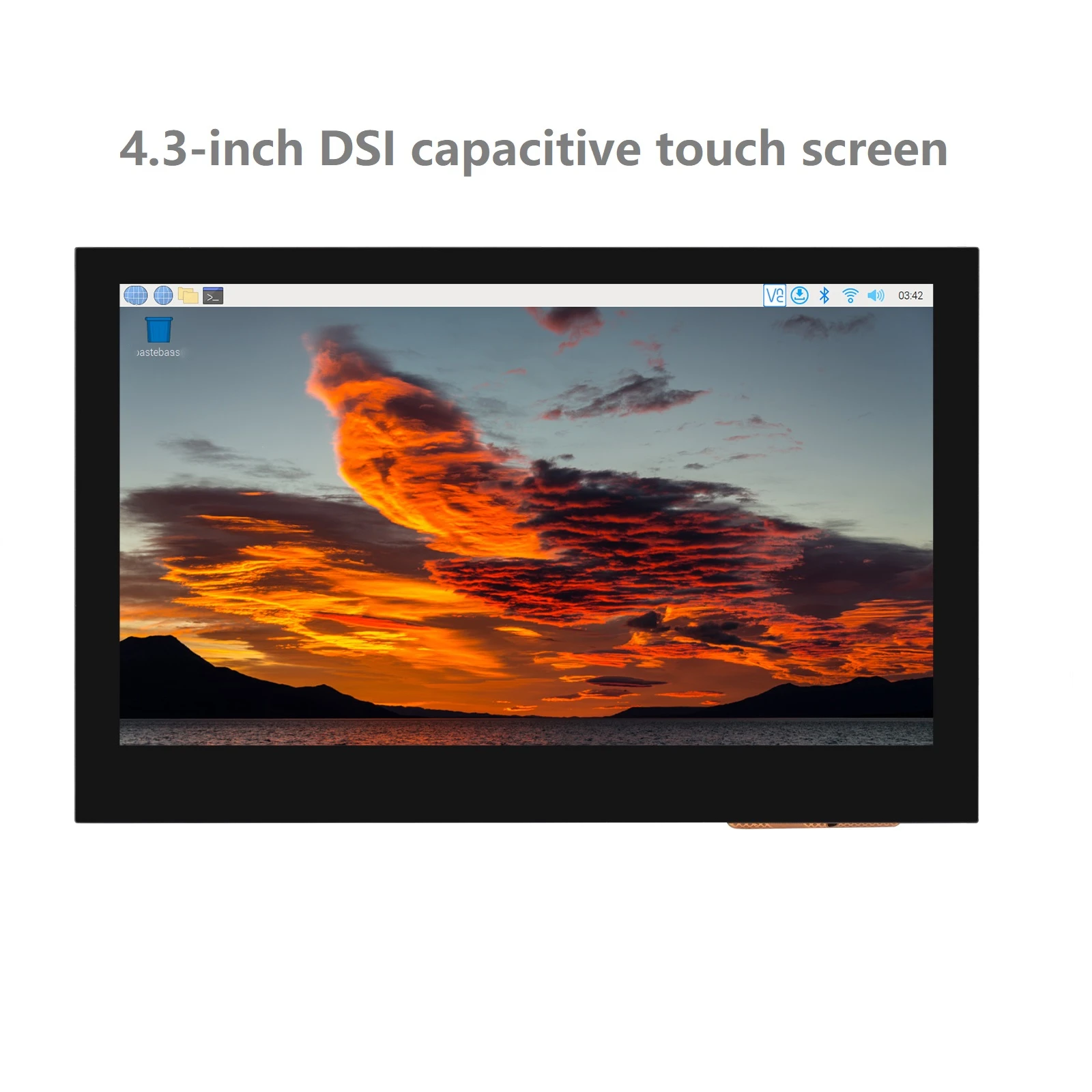 4.3 inch DSI capacitive touch screen 800 x 480 pixels thin and thin screen design IPS display panel