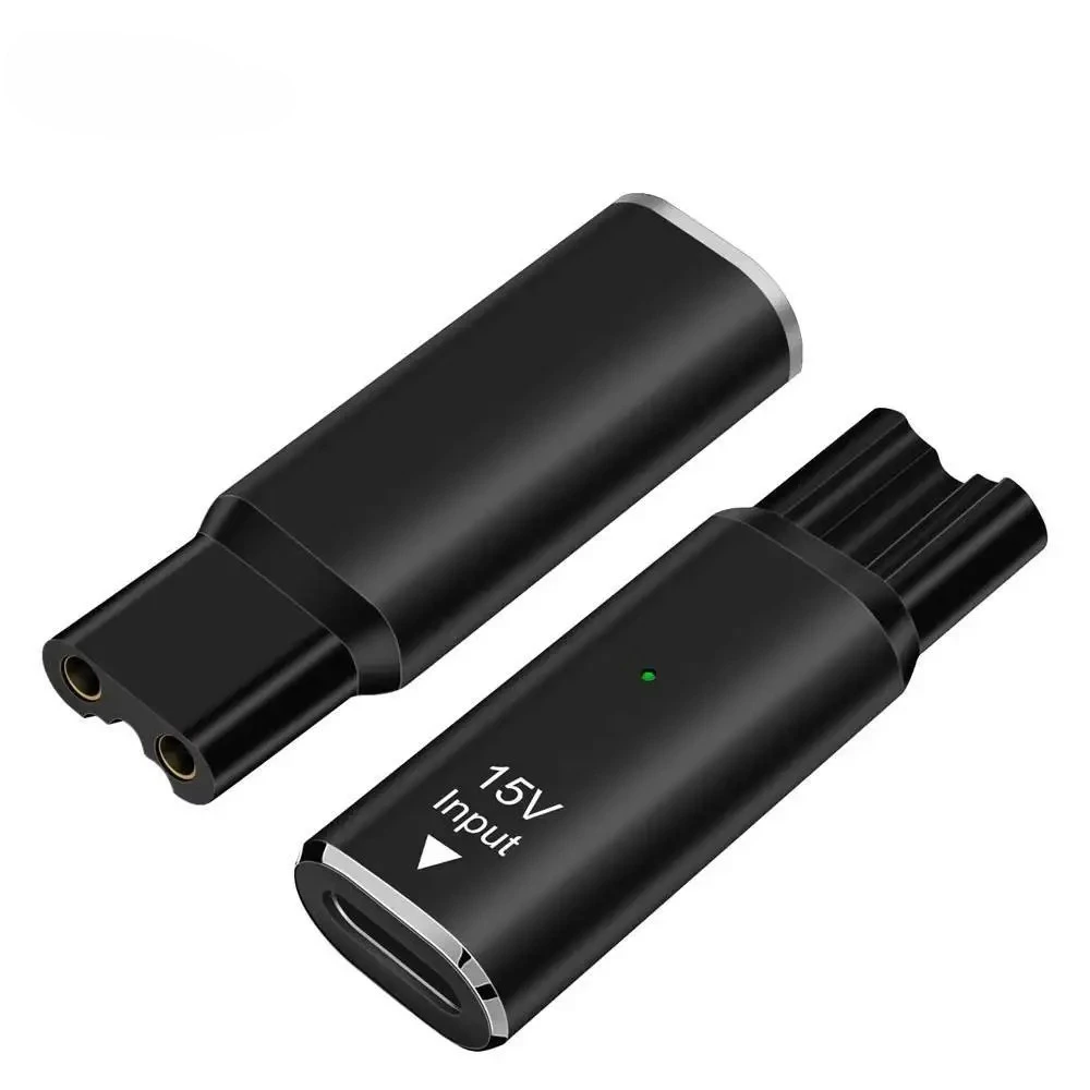 15V HQ8505 Type-C Shaver Adapter Charging Converter for Philips Norelco One Blade QP6520 QP6530 QP6510 Beard Trimmer