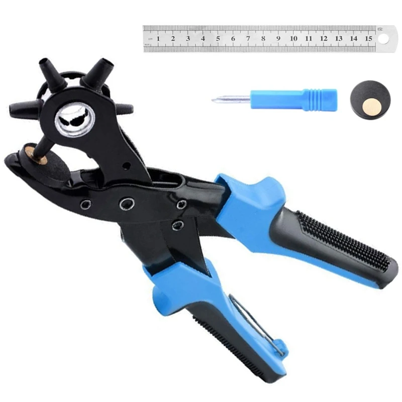 Puncher Belt Smooth Hole Grinding Rod Puncher Belt Accurate Hole Spacing Measuring Ruler New Belt Puncher Punching Pliers