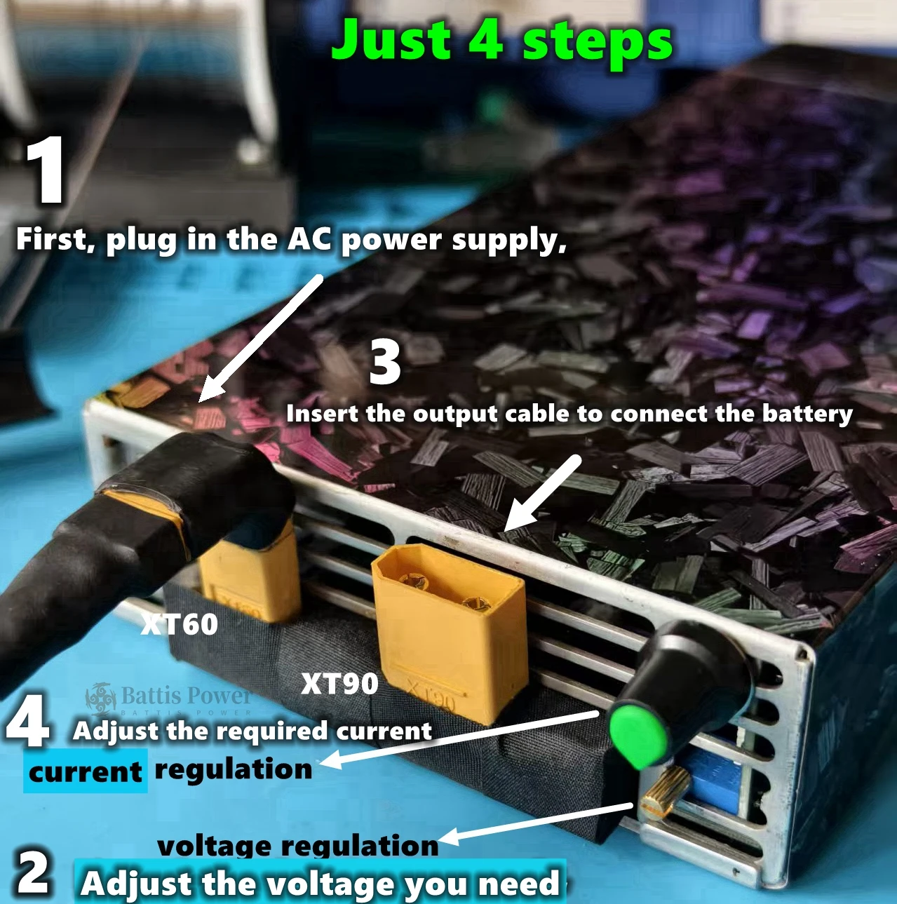 0-140V 0-30A Adjustable LTO LiFePO4 Li-Ion Battery Charger 2700W for 12V 24V 36V 48V 60V 72V 96V 108V 120V 5A 10A 20A 30A