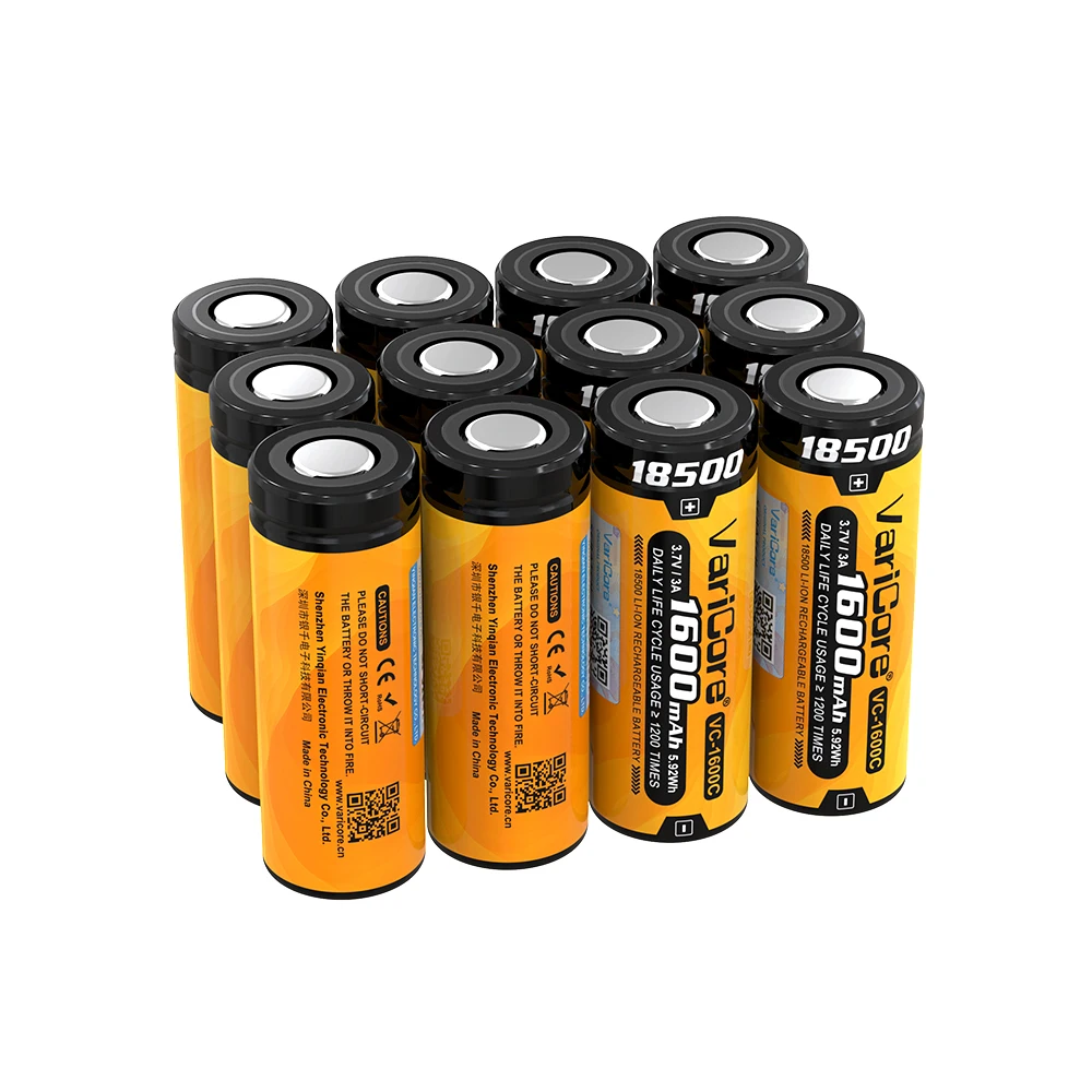 VariCore VC-1600C 18500 1600 мАч 3,7 В литий-ионная аккумуляторная батарея перезаряжаемый светодиодный фонарик электрическое устройство