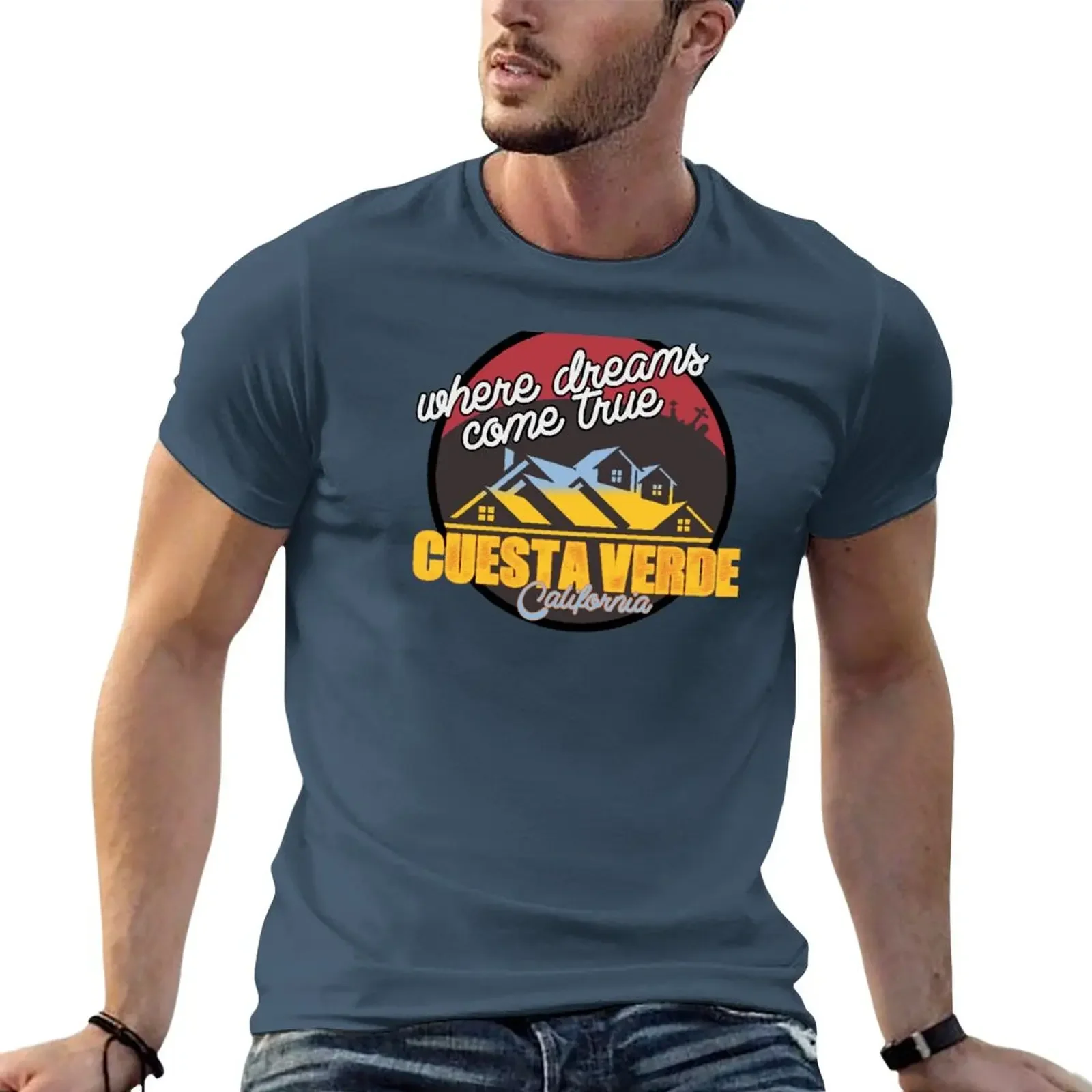 Cuesta Verde Poltergeist T-Shirt vintage cute tops heavy weight t shirts for men