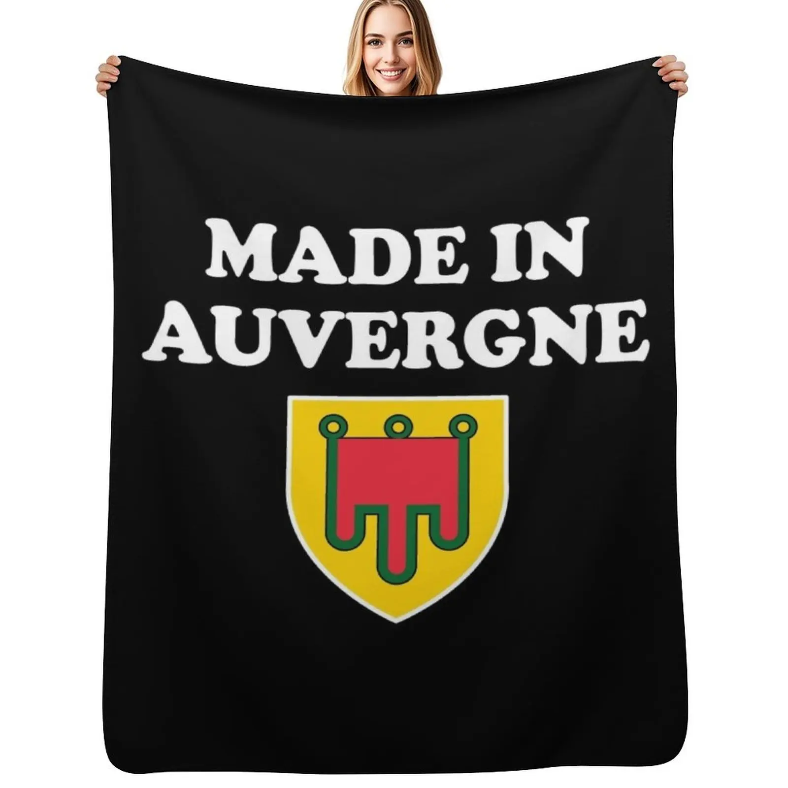 

Made In Auvergne - Region of France Throw Blanket Heavy Furrys Winter beds Blanket