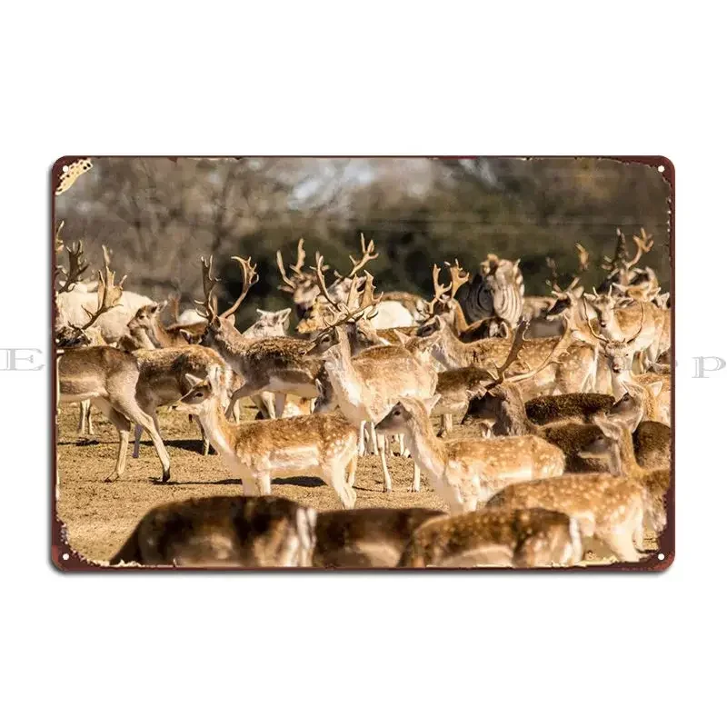 The Herd Metal Plaque Poster Wall Mural Garage Plaques Designing Customized Living Room Tin Sign Poster