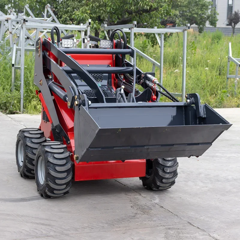 Small Skid Steer Front End Loader with Bucket Mini Skid Steer Loader Attachment Skidsteer