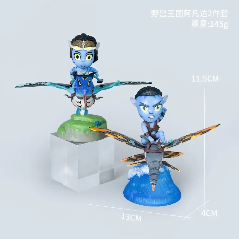 Niedliche Avatar 2 Neytiri & Jake Sully PVC-Figur Modell 12cm - Sammlerstück Anime-Charakterfiguren für Fans Erwachsene Heimdekoration