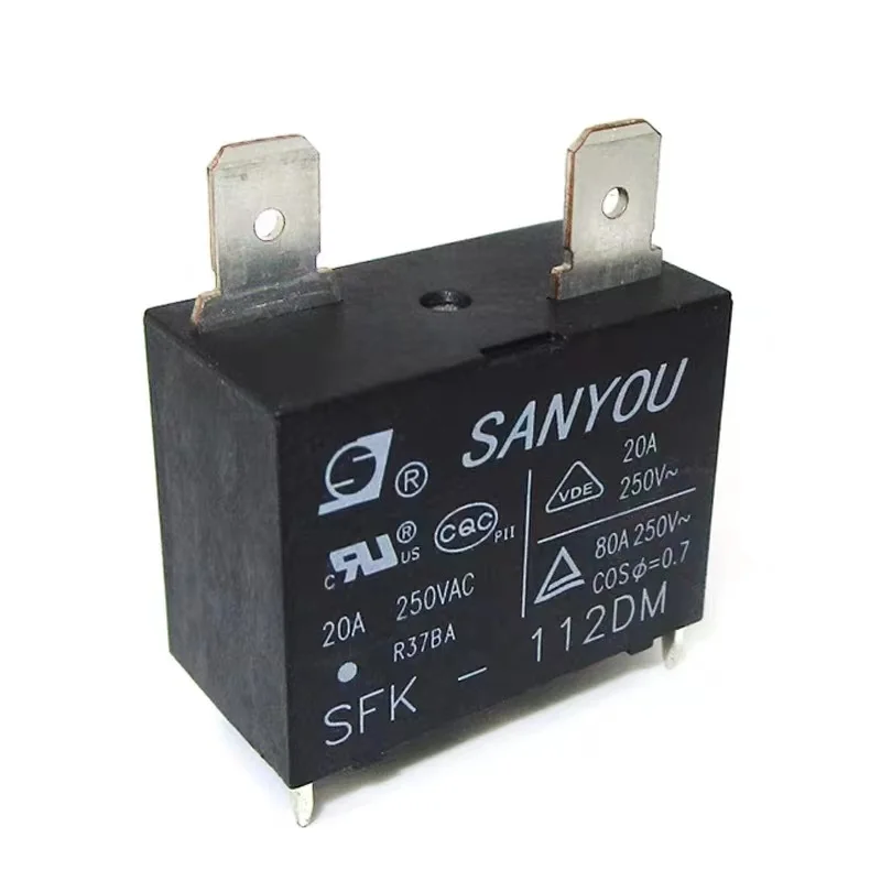 Original New SANYOU SFK-112DM 12VDC DIP-4 Air Condition Relay 4-pin Current 20A 250VAC Replaceable HF102F-12V G4A-1A-E-12VDC