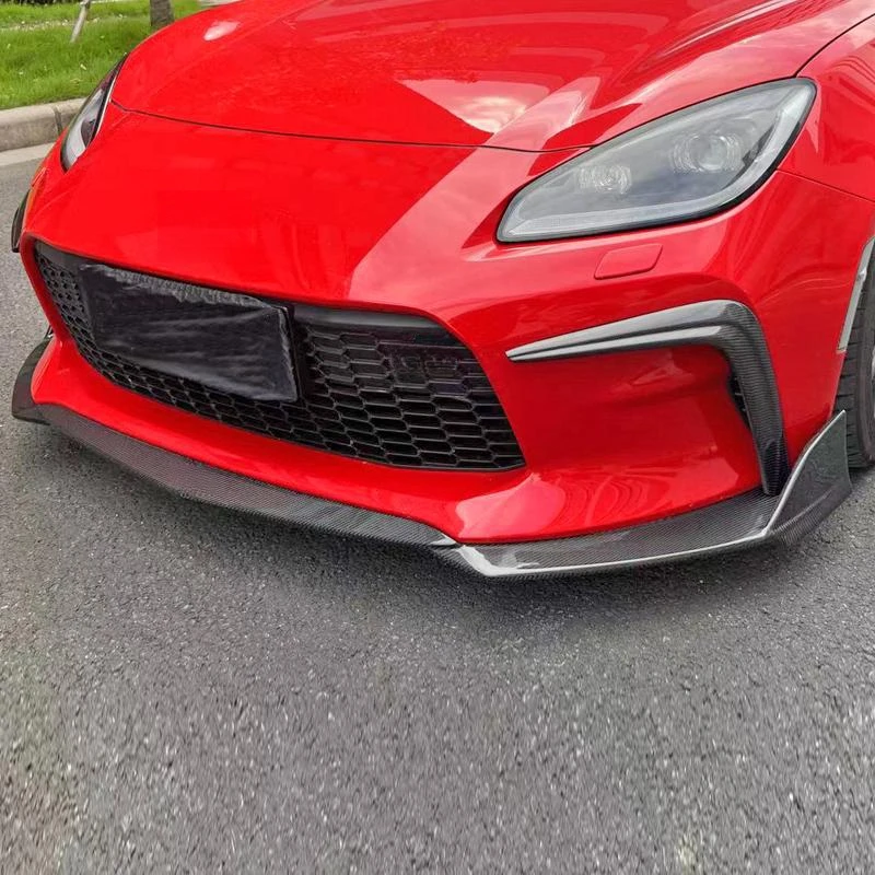 Wisdom Workshop Suitable for ToyotaGR86 BRZ Carbon Fiber Modification Parts Toms Style Splitter Chin Front Lip Small Su view 3
