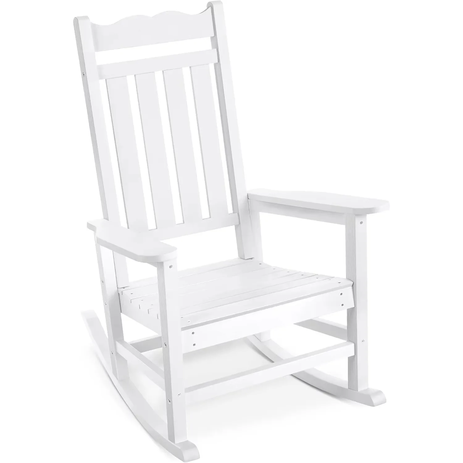 Oversized Outdoor Rocking Chair, Porch Rocker with 400 lbs Weight Capacity, Weather Resistant, for Backyard, Lawn,Patio,Fire Pit