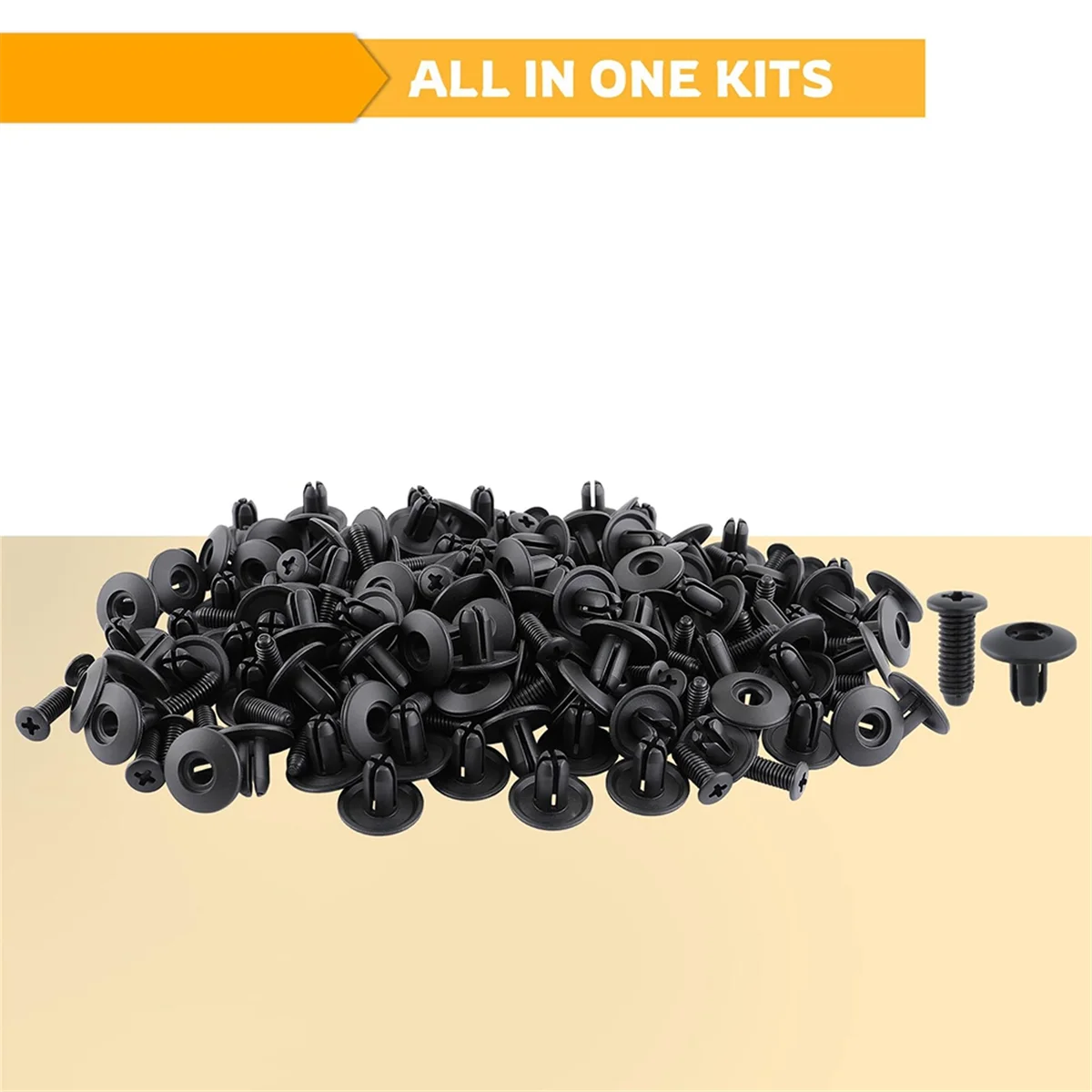 Popular_100pcs Nylon Expansion Rivets Liner Door Trim Panel Bumper