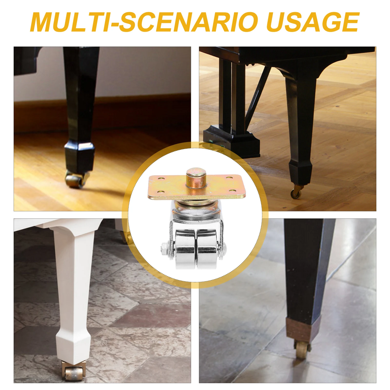 

Piano Metal Casters Labels Replacement Musical Instruments Accessories Bottom Iron
