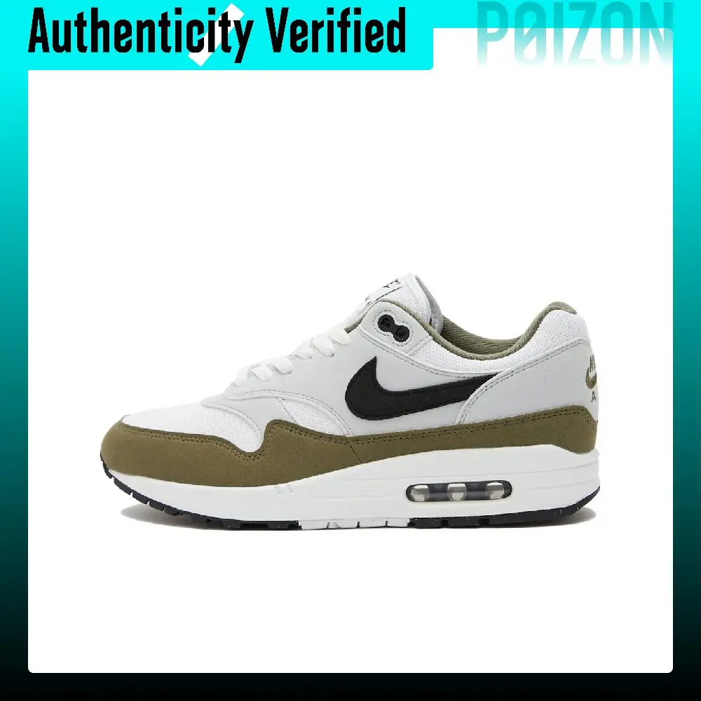Nike Air Max 1 Casual Shoes Men's Low-top Gray/Green FD9082-102