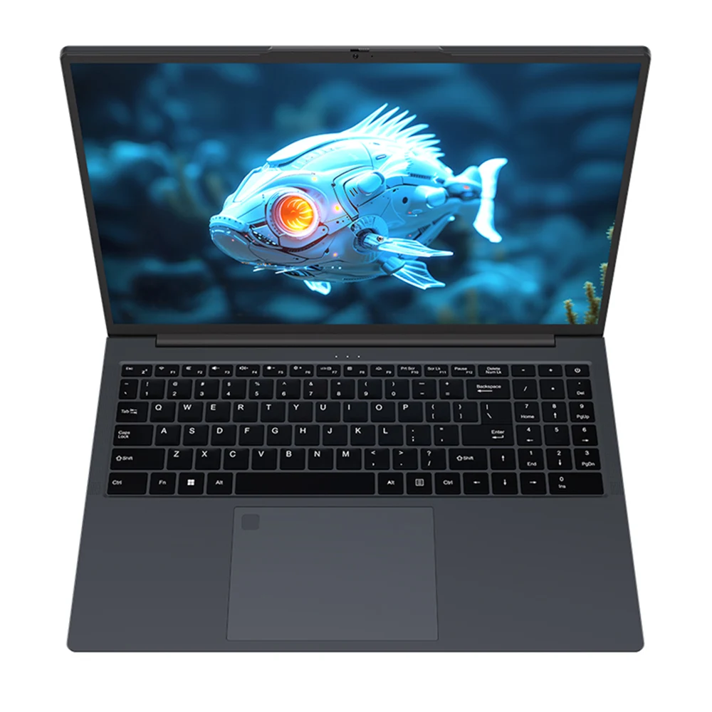 Laptop para jogos de 16 polegadas AMD Ryzen ™   5 7430U Tela IPS 2 * DDR4 MAX 32GB 2 * SSD 2 TB Windows11 Notebook de escritório com impressão digital WI-FI 5