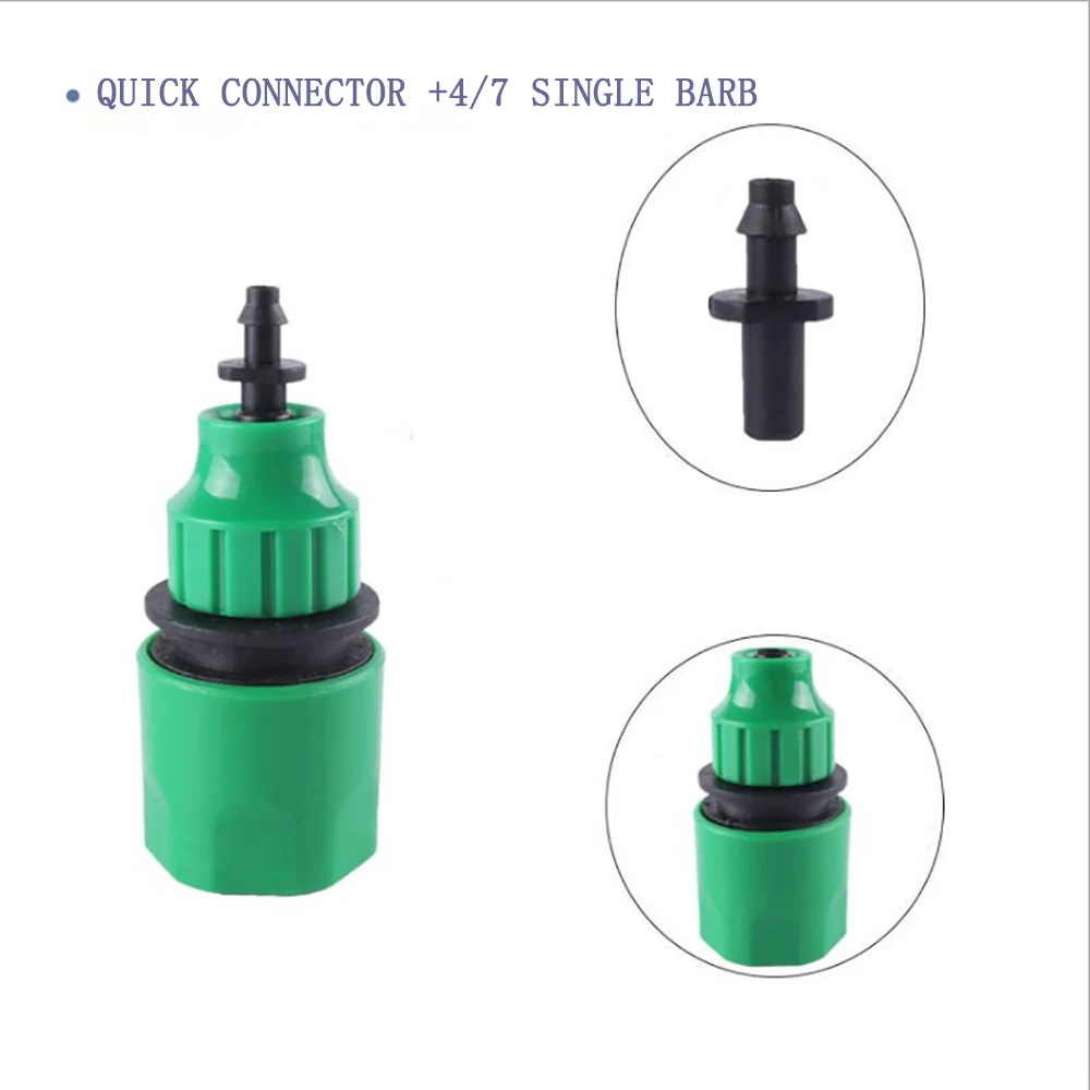 2 Pcs  Irrigation Quick Connector Adapter Drip Tape For Irrigation Fast Coupling With  