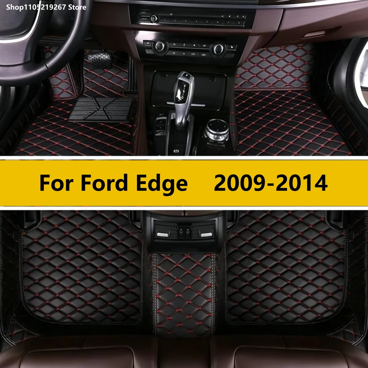 

Car Floor Mats For Ford Edge 2009 2010 2011 2012 2013 2014 Carpets Leather Mat Durable Rugs Anti Dirty Pad Set