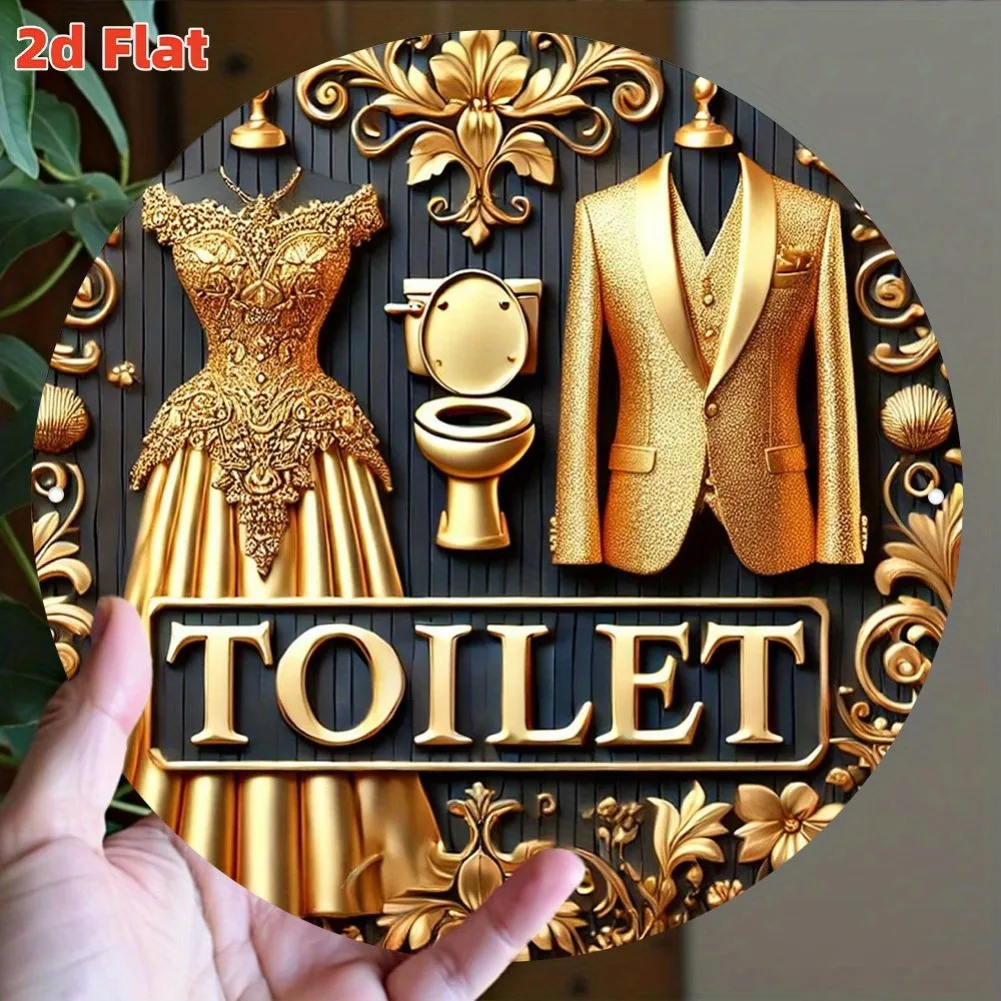 Toilet Aluminum Wall Art - 7.8
