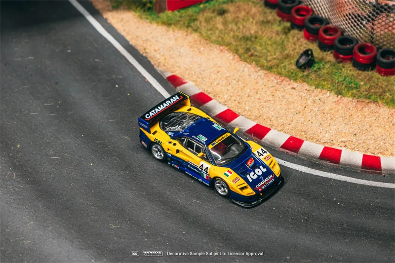 

(Предзаказ) Tarmac Works 1:64 F40 GTE 24 часа Le Mans 1996 желто-синий литой под давлением модель коллекционной машины