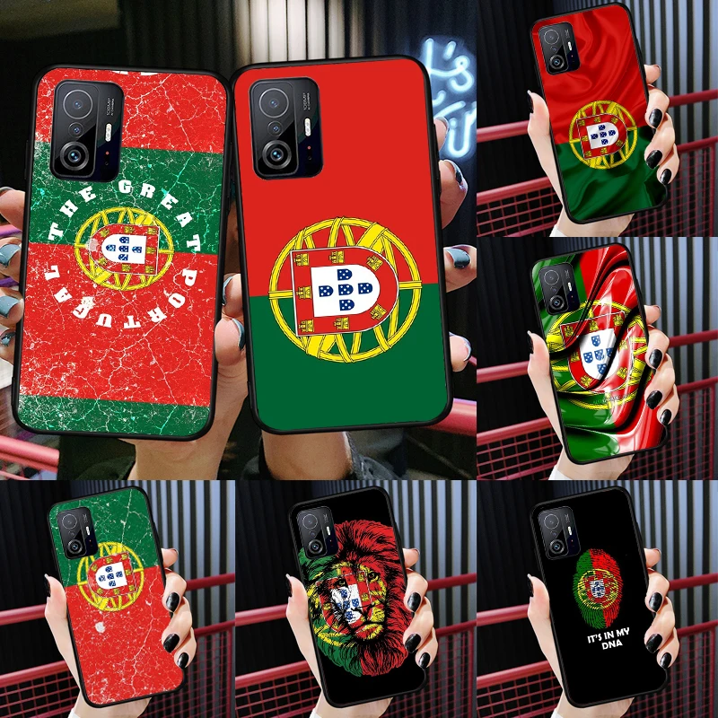 Portugal Flag For POCO X5 X4 X3 F5 Pro M4 M5s F3 F4 GT C40 Phone Case For Xiaomi 12T 11T 13 Pro 12 Lite