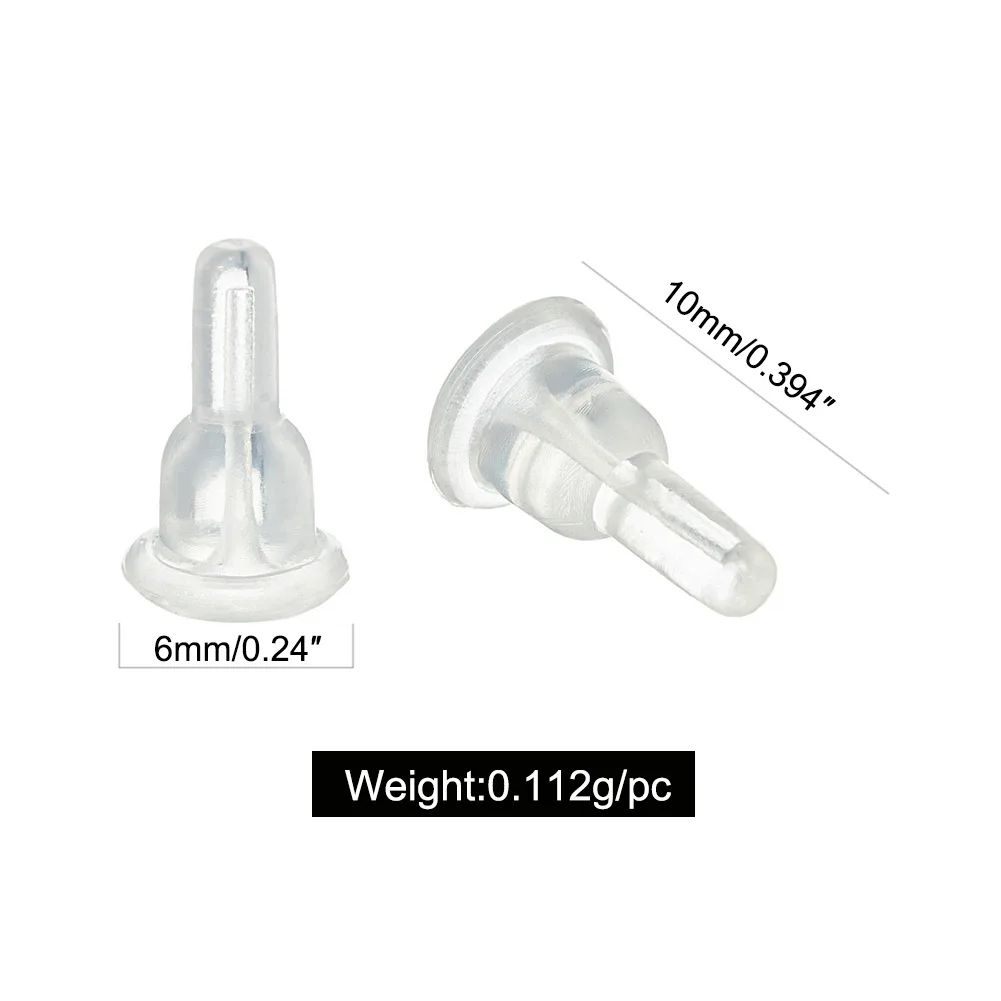 50/100pcs earring plug completely wraps the earplug, perfect for jewelry making