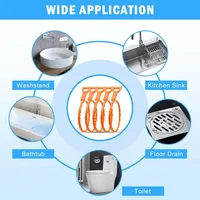 3/5/10PCS Drainage Blockage Remover Shower Clean The Sink Snake Bathroom Accessories Hair Blockage Garbage Sewer Dredging Tools - Image 4