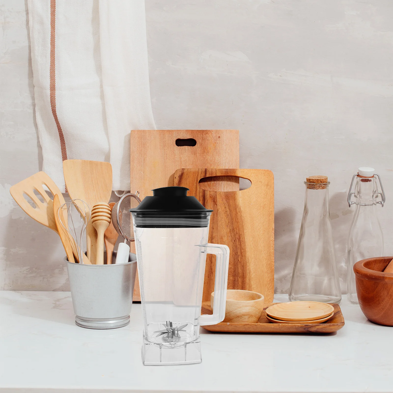 

1pcs 2L Large Capacity Blender Pitcher Replacement Sturdy Durable Juicer Cup Container For Home Cafes Restaurants Smoothie Maker