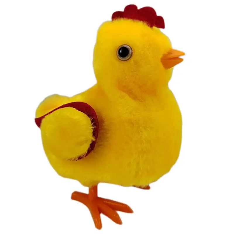 Stuffed Animal Chicken Electronic Toy Chicken Plush With Sound Soft Jumping Flapping Wings Walking Chicken Battery Powered For