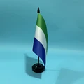 Black plastic pole