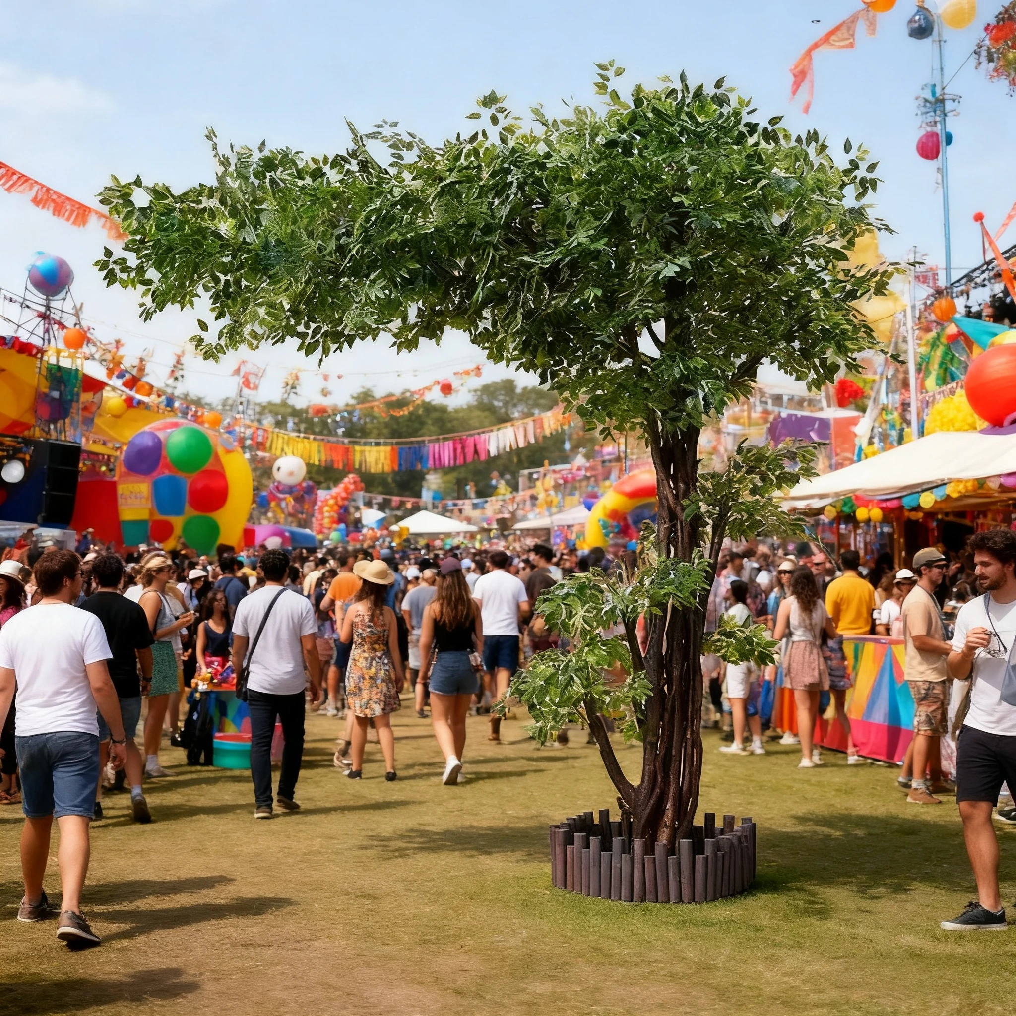

Simulation of banyan mango tree large fake tree hotel lobby scene simulation green plant potted landscaping bionic banyan tree