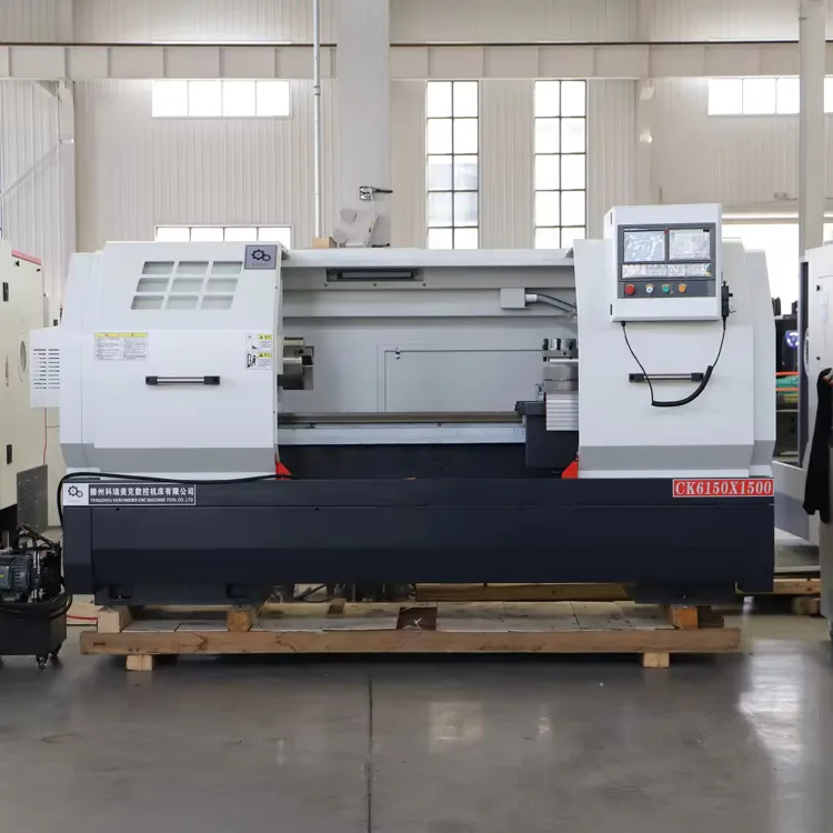 2 3 محاور نظام Fanuc مخرطة CNC أفقية CK6150D