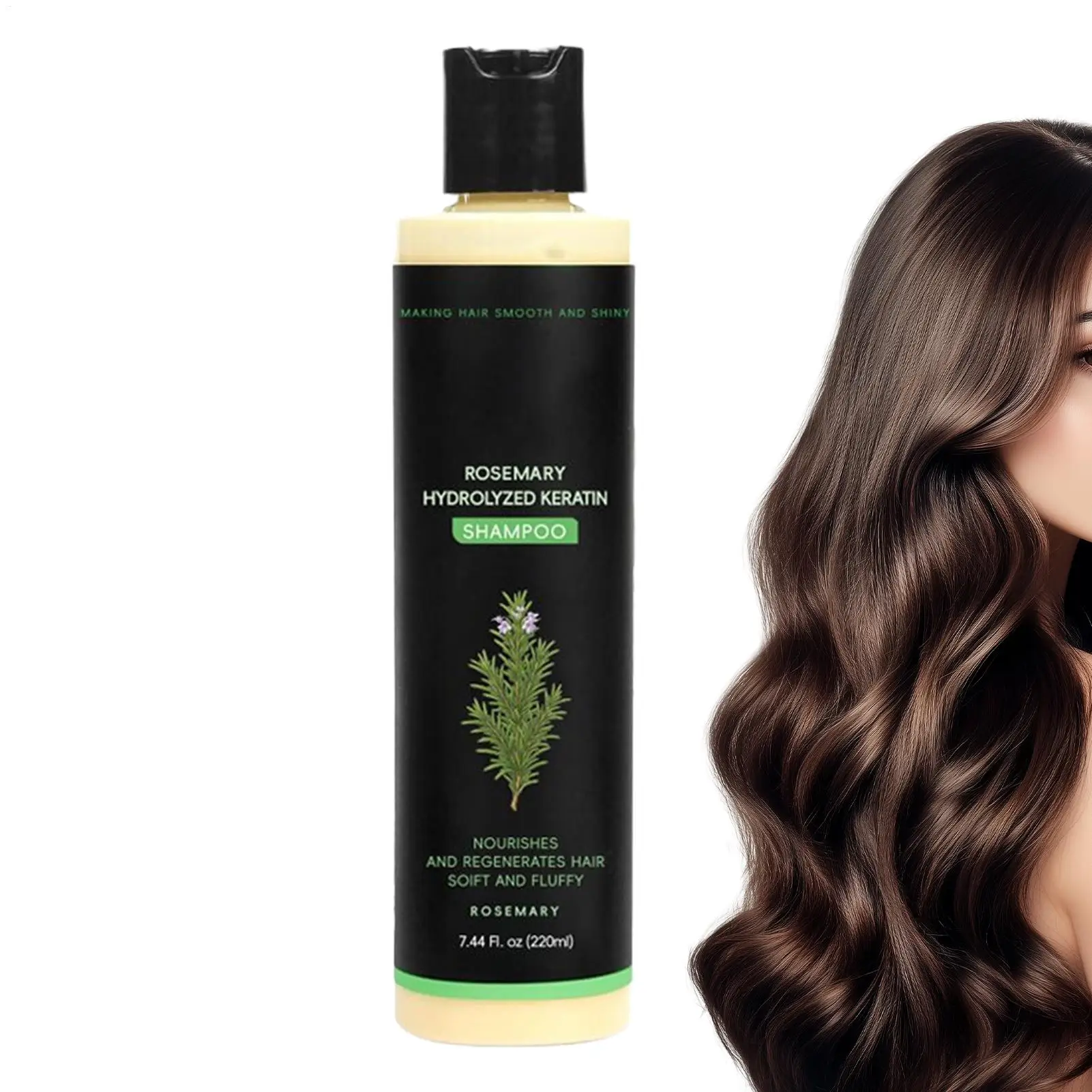 220ml  Fine Thin Dry Split Ends Hair Root Shampoo Hair Strengthening Regrowth Shampoo Natural Volume Personal Care Products